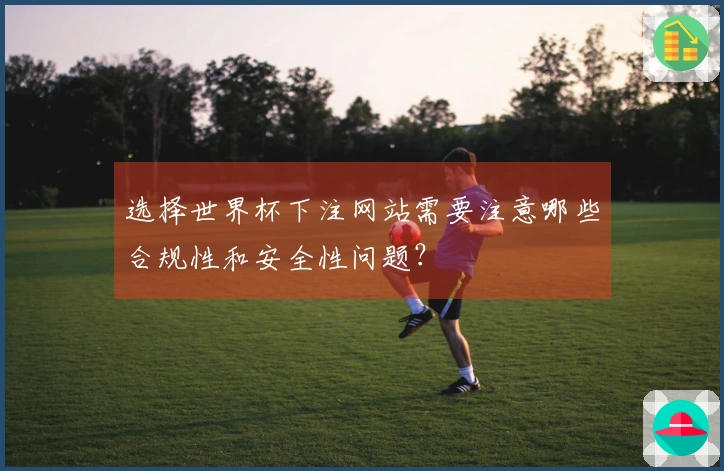 选择世界杯下注网站需要注意哪些合规性和安全性问题？