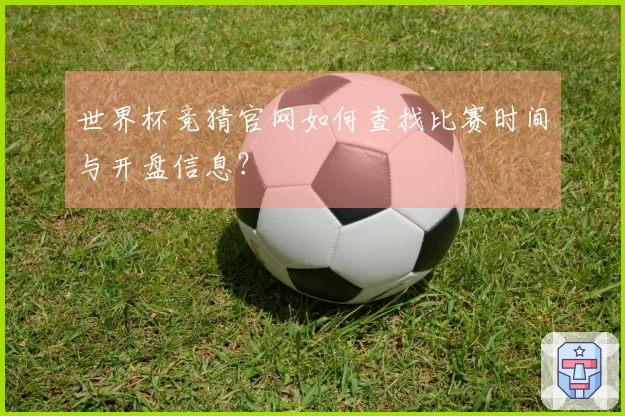 世界杯竞猜官网如何查找比赛时间与开盘信息？
